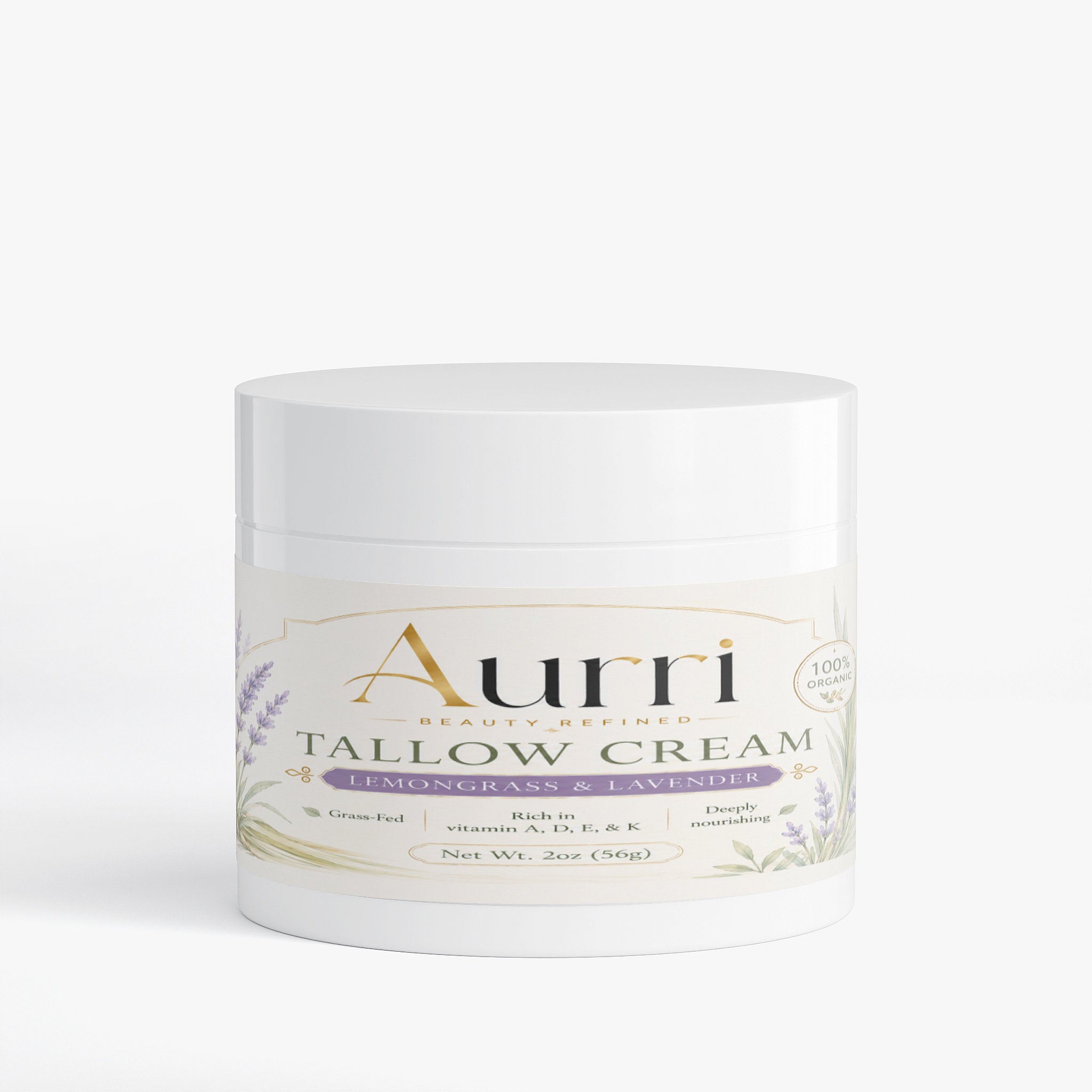Tallow Cream Lemongrass & Lavender - AURRI