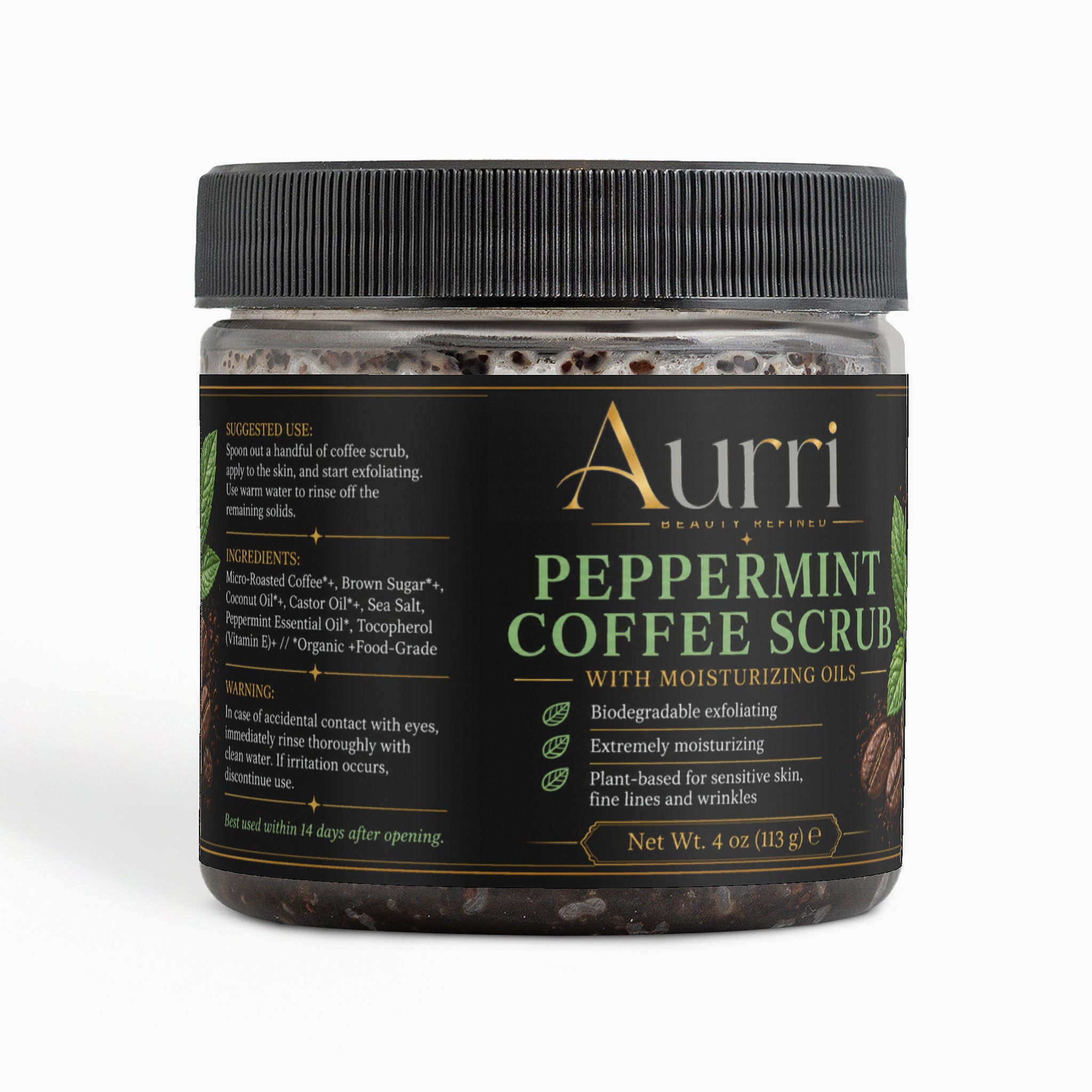 Peppermint Coffee Scrub - AURRI