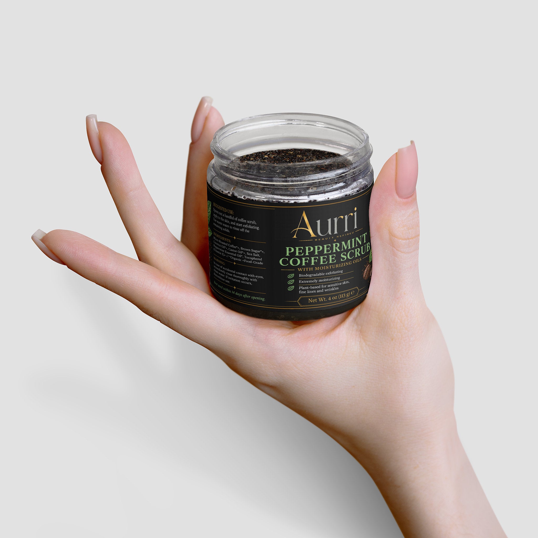 Peppermint Coffee Scrub - AURRI