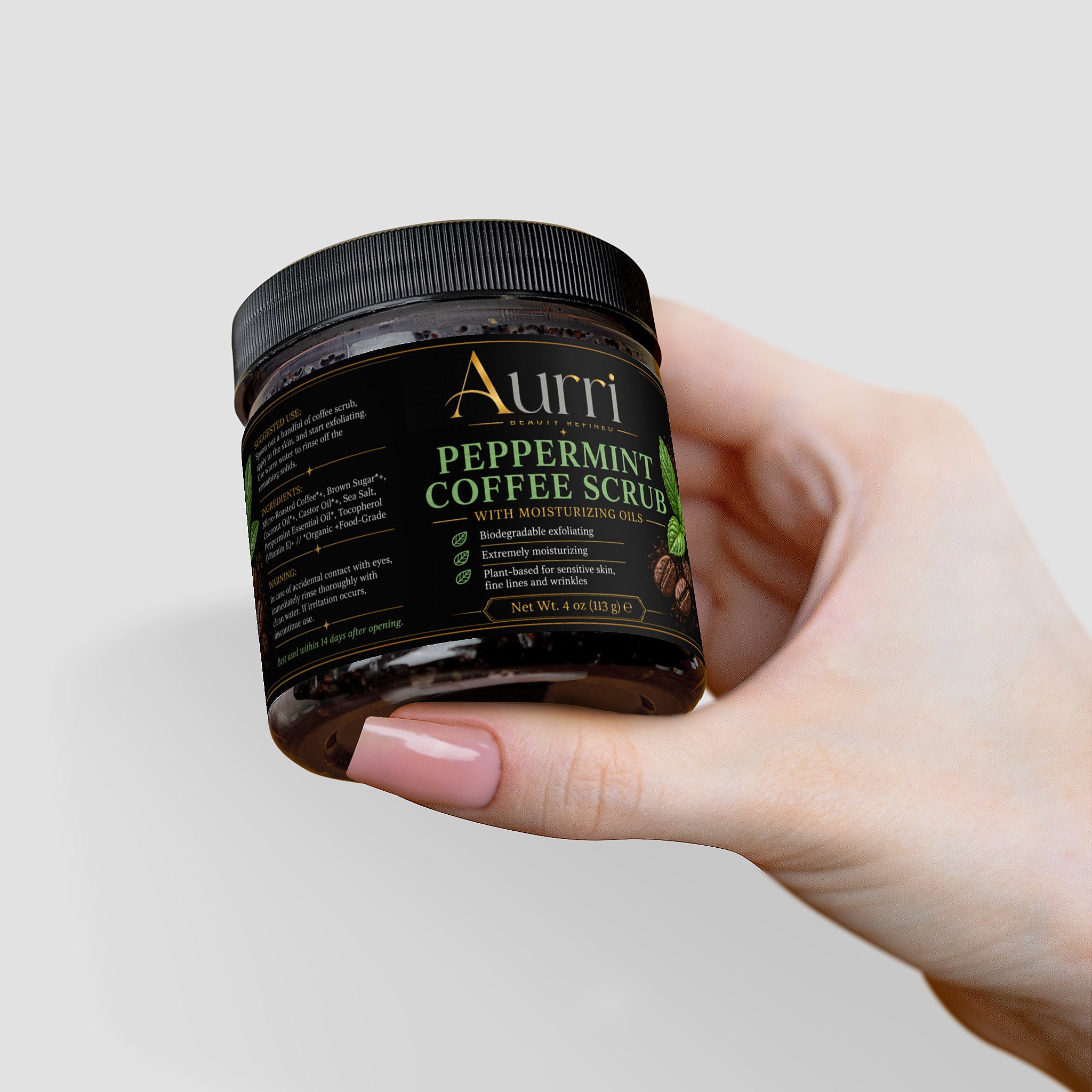 Peppermint Coffee Scrub - AURRI