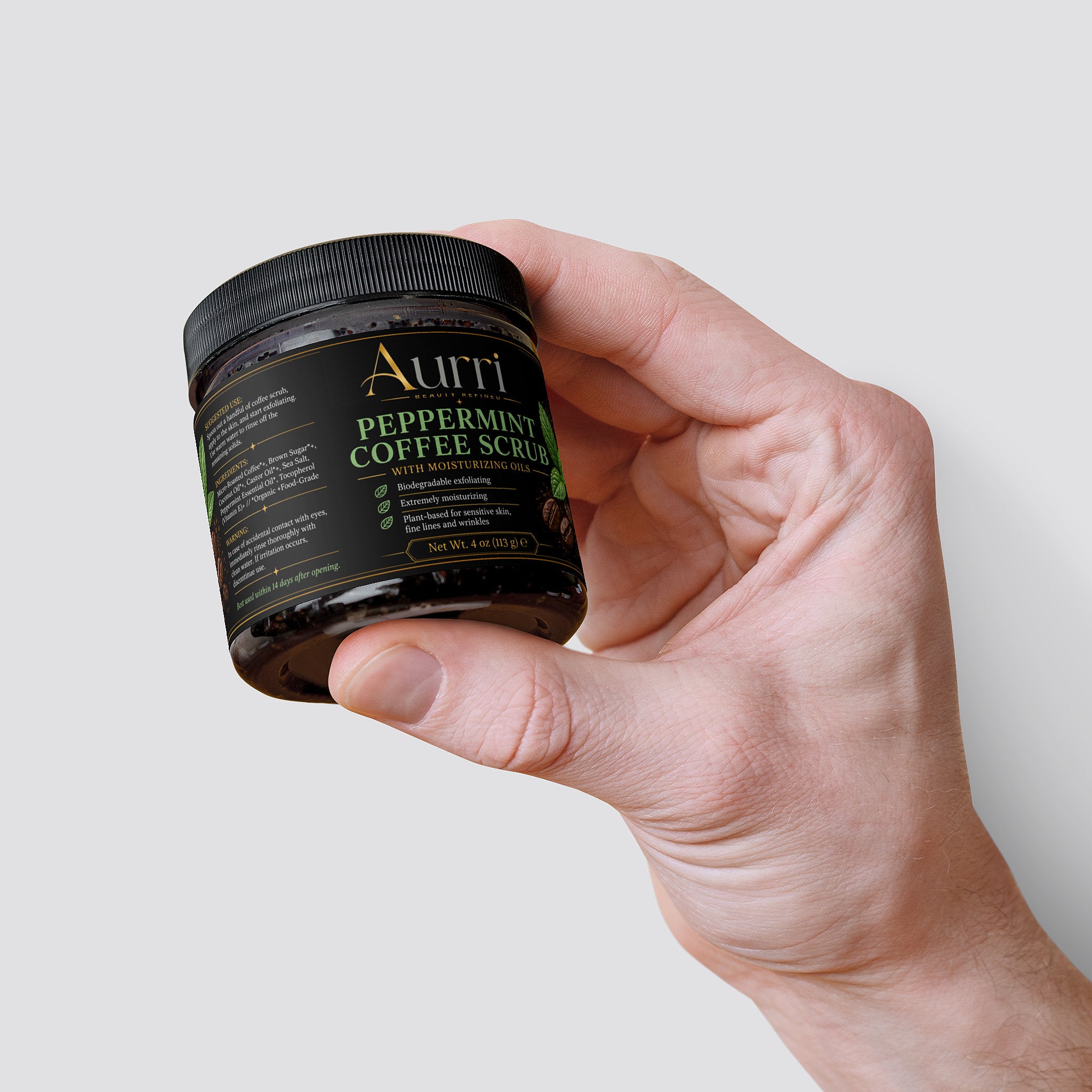 Peppermint Coffee Scrub - AURRI