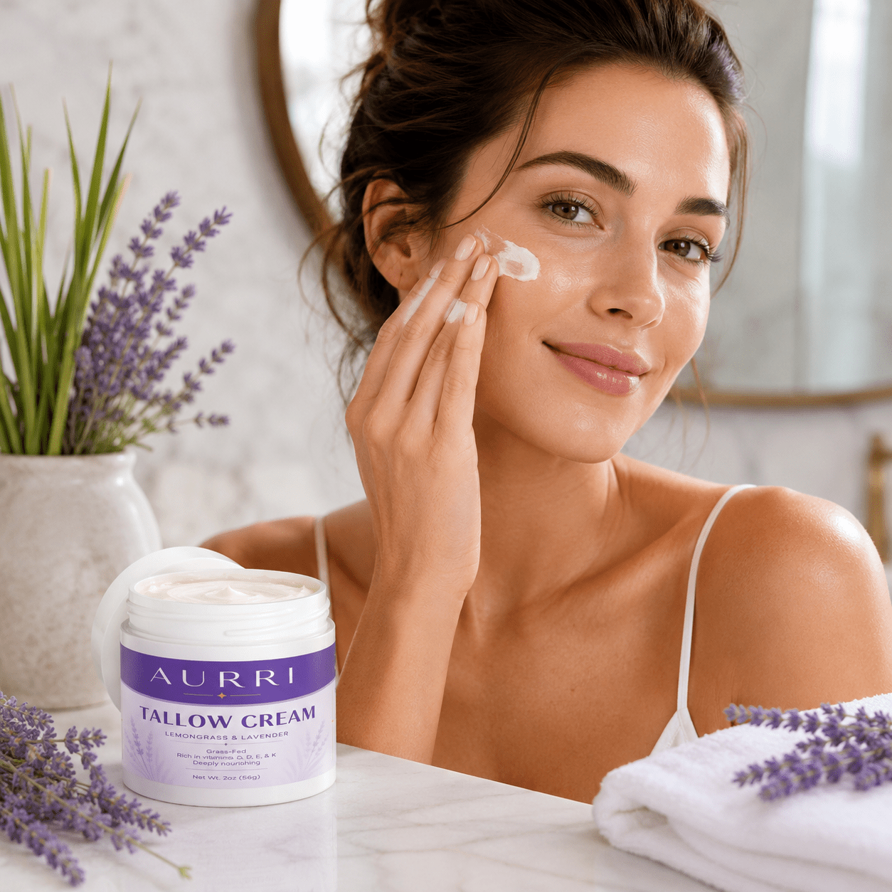 Tallow Cream Lemongrass & Lavender - AURRI