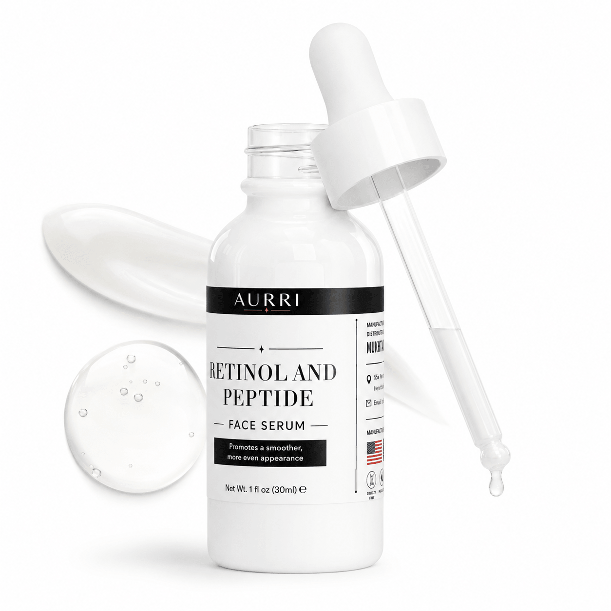 Retinol and Peptide Face Serum - AURRI