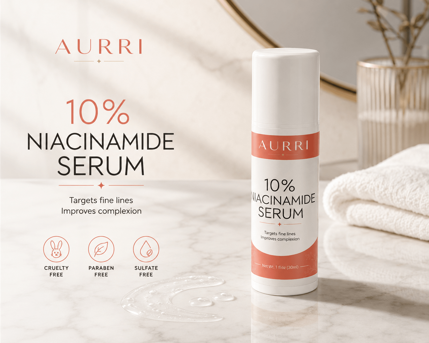 10% Niacinamide Serum - AURRI