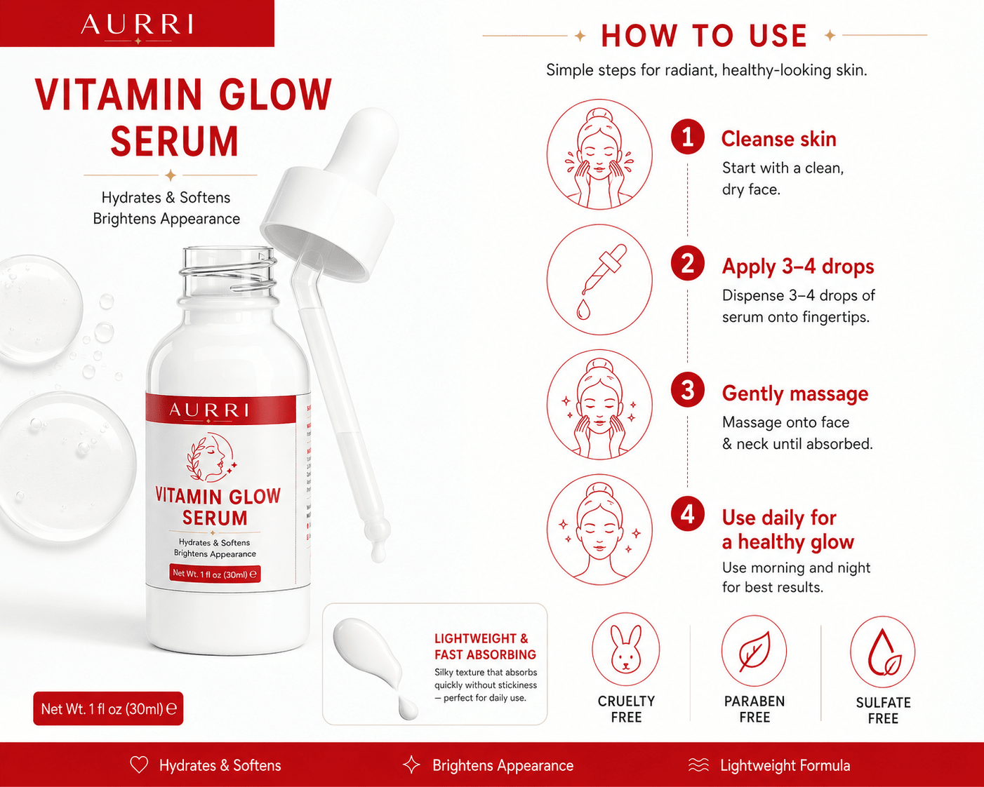 Vitamin Glow Serum - AURRI
