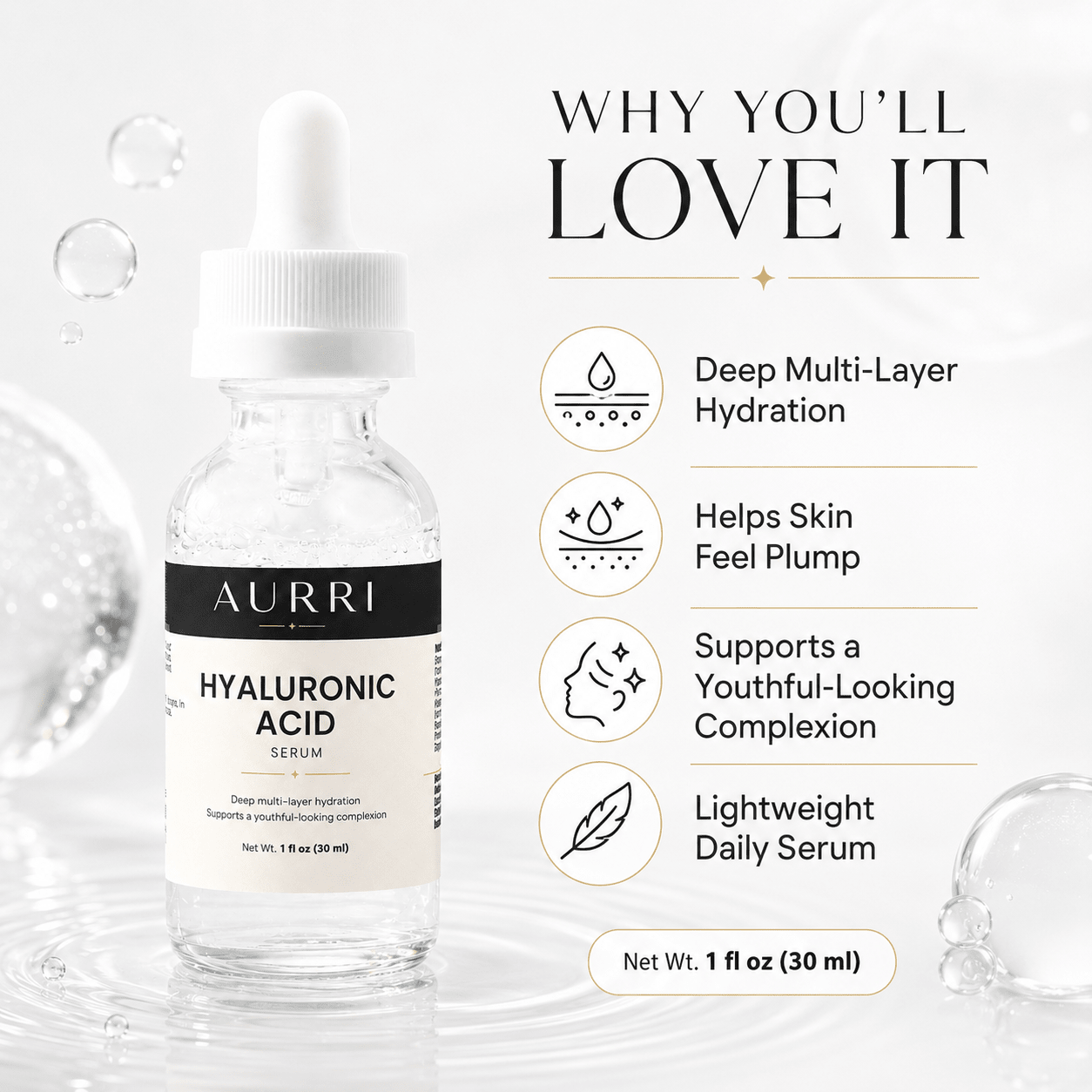 Hyaluronic Acid Serum - AURRI